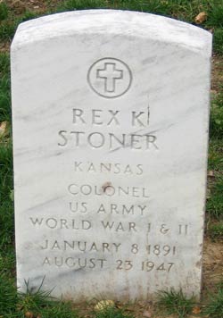 Rex K. Stoner, Grave, Arlington National Cemetery