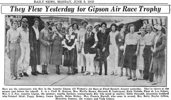 Gipson Particpants in NY Daily News June 5, 1933