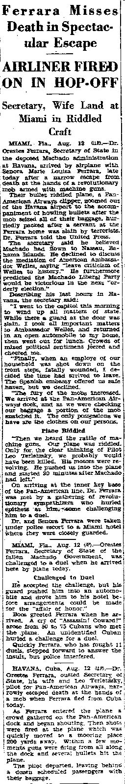 Trenton (NJ) Sunday Times-Advertiser, August 13, 1933 (Source: Woodling)
