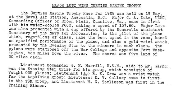 Bureau of Aeronautics Newsletter, May 30, 1928 (Source: Webmaster)
