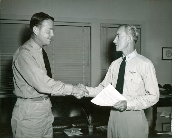 F.M. Trapnell and Apollo Soucek, August 11, 1947