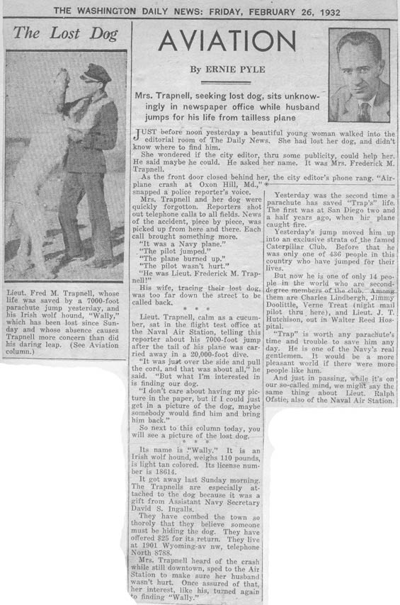 Washington (DC) Daily News, February 26, 1932 (Source: Carle)