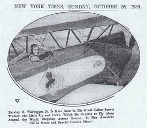 The New York Times, October 26, 1930 (Source: NASM)