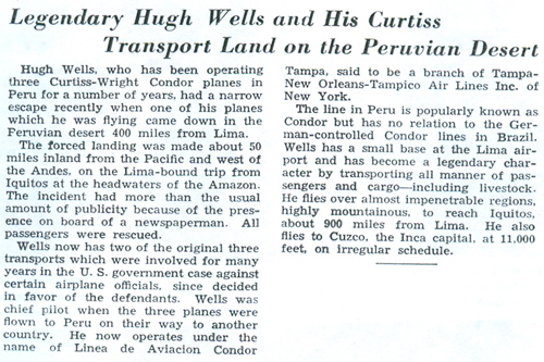 Unsourced News Article, March 1, 1941 (Source: NASM)