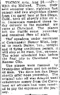 Ada (OK) Evening News, August 20, 1929 (Source: Woodling) 