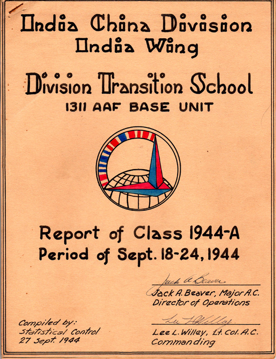 Statistical Report, Class 1944-A, September, 1944