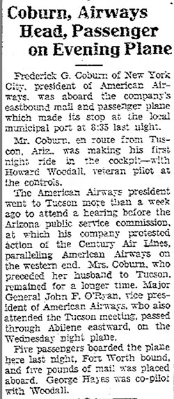 Abilene Reporter-News, March 11, 1932 (Source: newspapers.com) 