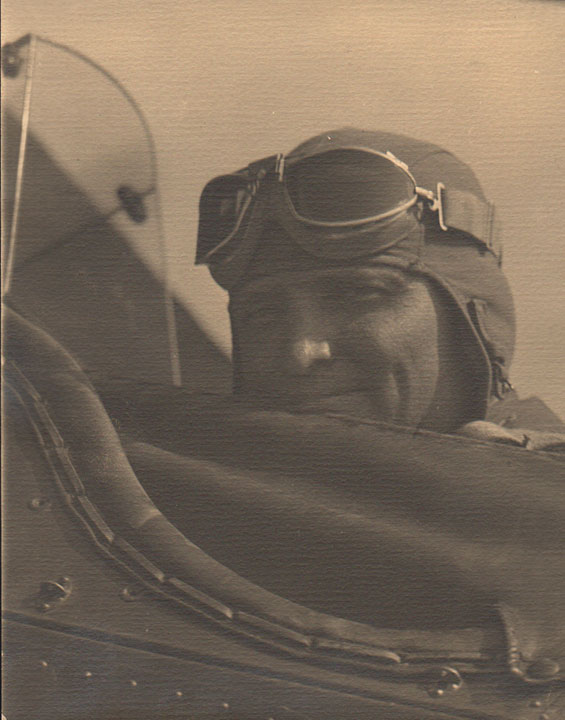 Woodring in Cockpit, Date & Location Unidentified (Source: Kanase)