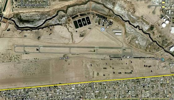 Calexico International Airport, 2010 (Source: Google Earth)