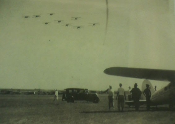 National Guard Flyover, Ca. Late July, 1931 (Source: Dickenson)