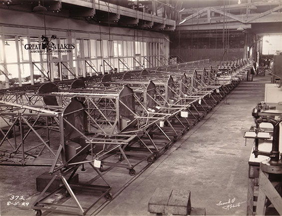 Great Lakes Aircraft Manufacturing Plant, August 5, 1929 (Source: Braunlich)