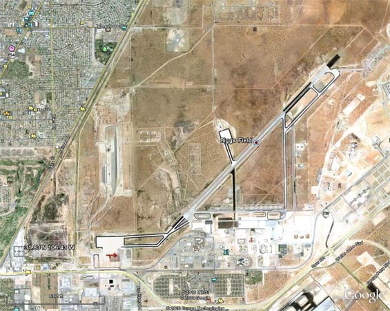 Biggs Field, El Paso, TX, 2010 (Source: Google Earth)