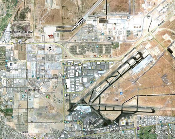 El Paso International Airport, 2010 (Source: Google Earth)