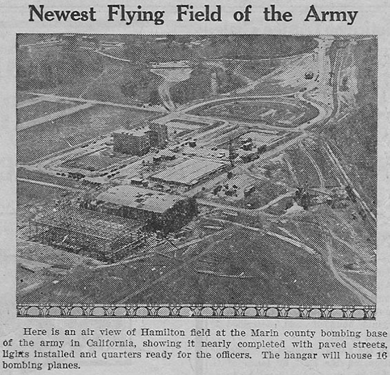 Hamilton Field Under Construction, Ca. 1932-34 (Source: Web)