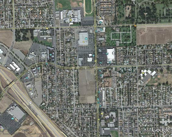 Pomona/Burnley Airfield, Ca. 2010 (Source: Google Earth)
