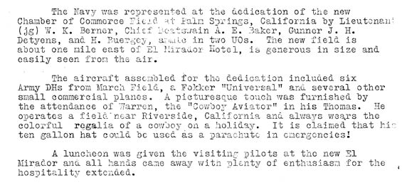 Bureau of Aeronautics Newsletter, March 7, 1928 (Source: Webmaster)