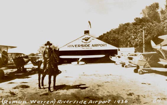 Riverside Airport, 1936 (Source: Lyon) 