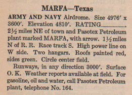 Marfa, TX, Ca. 1931 (Source: Webmaster)