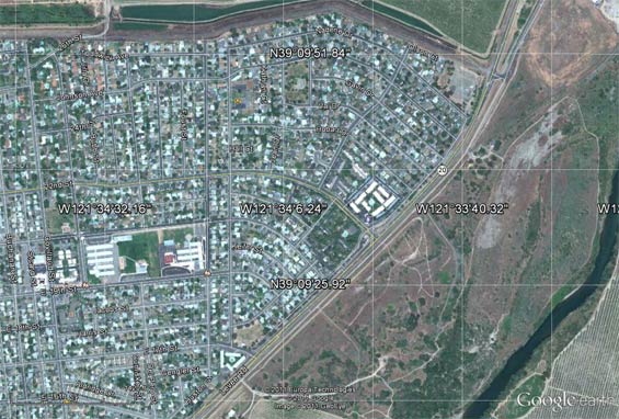 Marysville, CA , Airport Location, 2011 (Source: Google Earth)