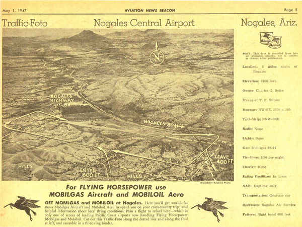Nogales Airport, 1947