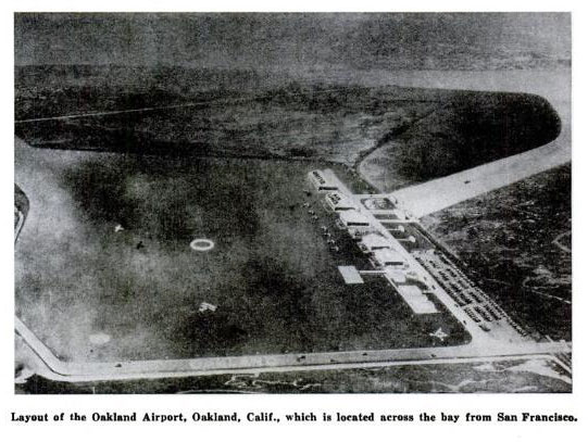 Oakland Airport, Popular Aviation, June, 1935 (Source: PA)