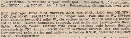 Sacramento Municipal Airport, Ca. 1937 (Source: Webmaster)
