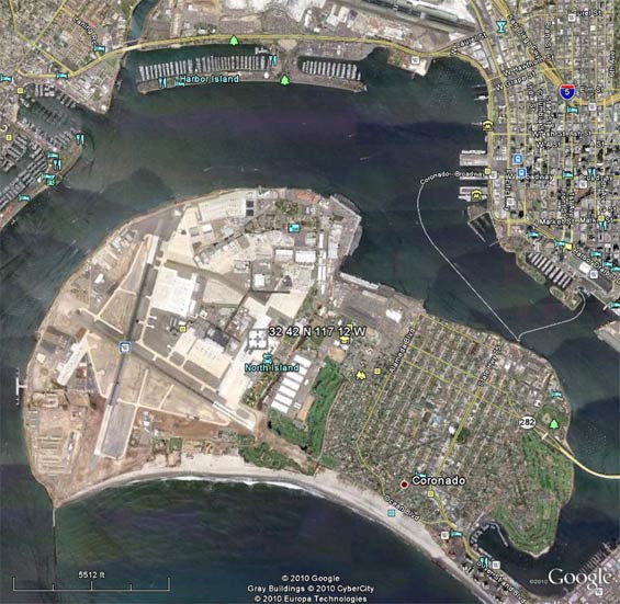 Naval Air Station, San Diego, CA, 2010 (Source: Google Earth)
