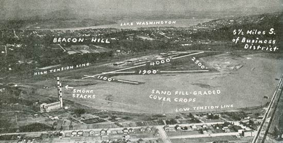 Boeing Field, Seattle, WA, Circa 1933