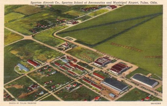 Tulsa Municipal Airport Postcard, Date Unknown